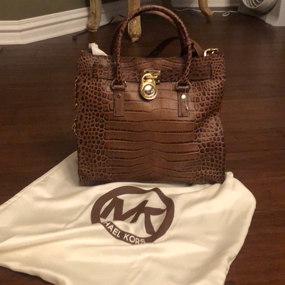 Michael Kors Crocodile embossed handbag